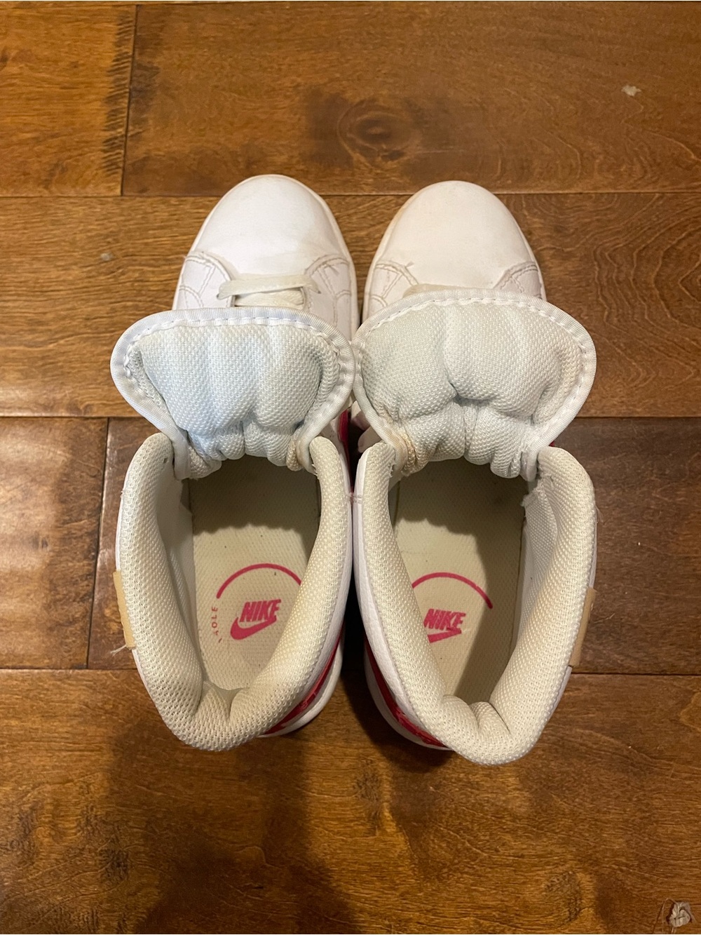 Nike Blazers Hot Pink &White High-Top Sneakers - Picture 5 of 6